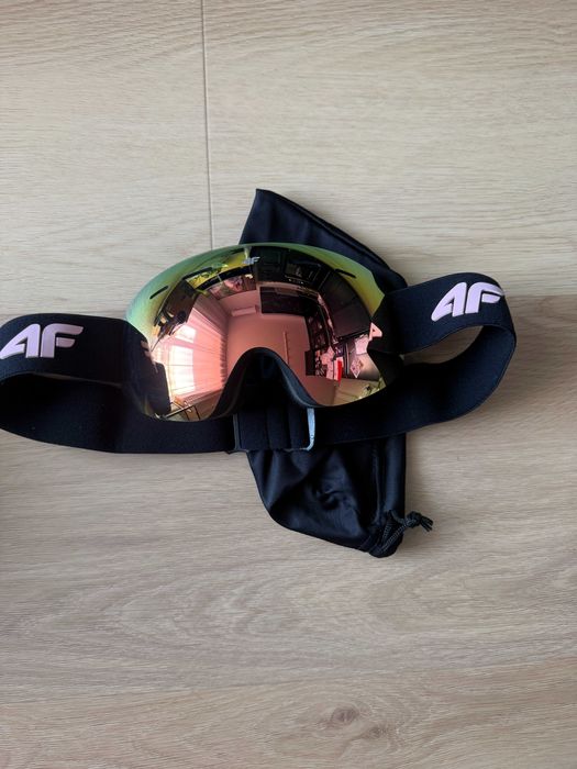 Gogle narciarskie z powłoką lustrzaną dziewczęce 4F