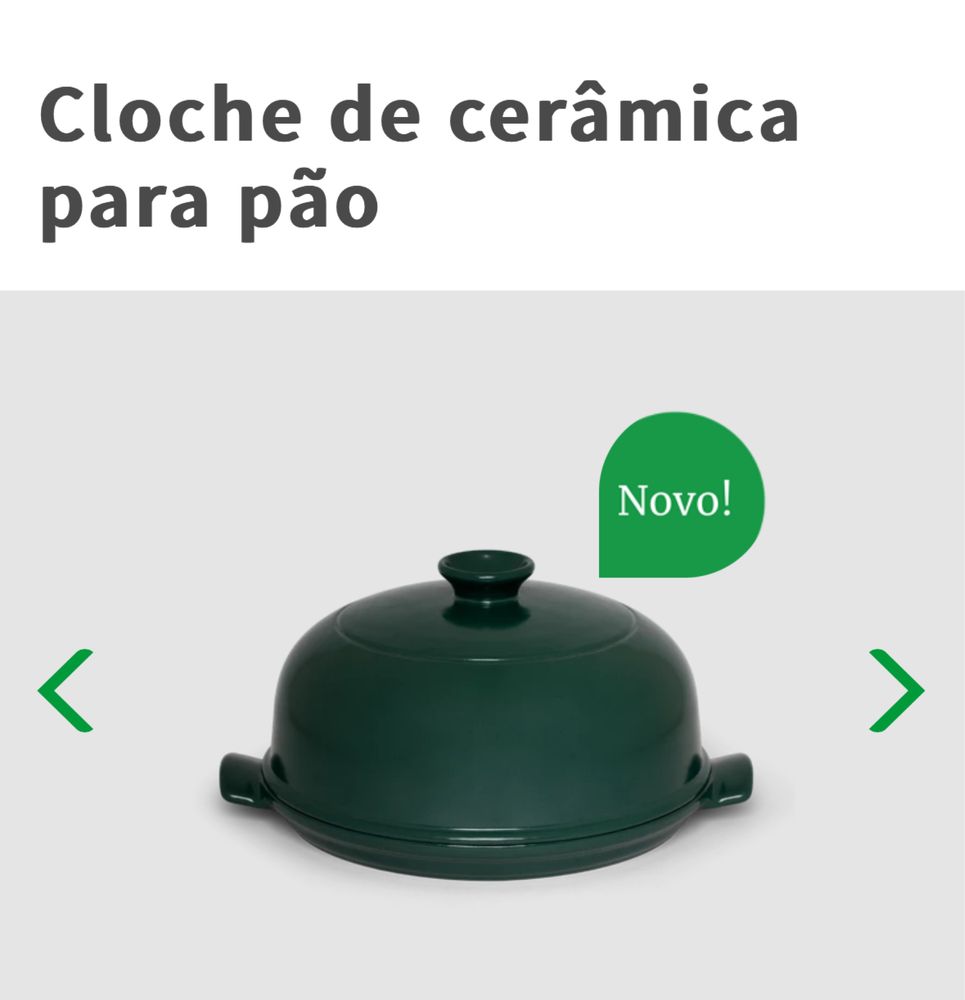 Cloche cerâmica pão