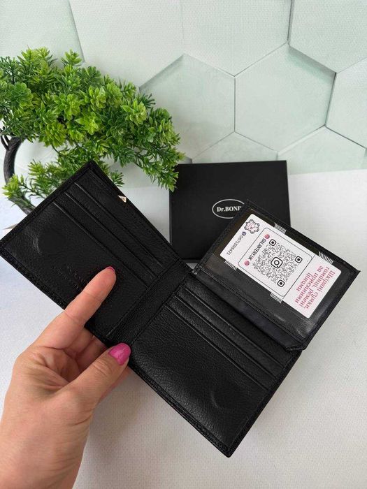 чоловічий шкіряний гаманець портмоне шкіряне на магніті