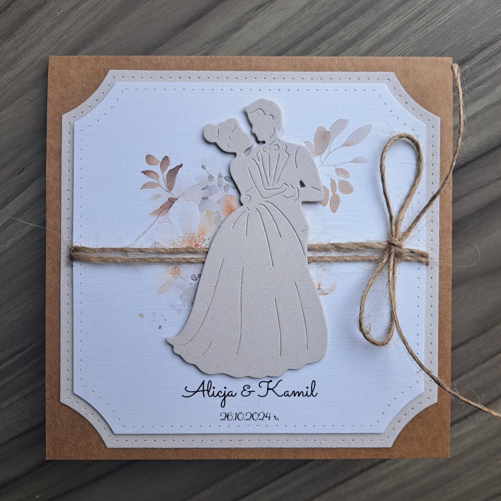Personalizowana kartka ślubna