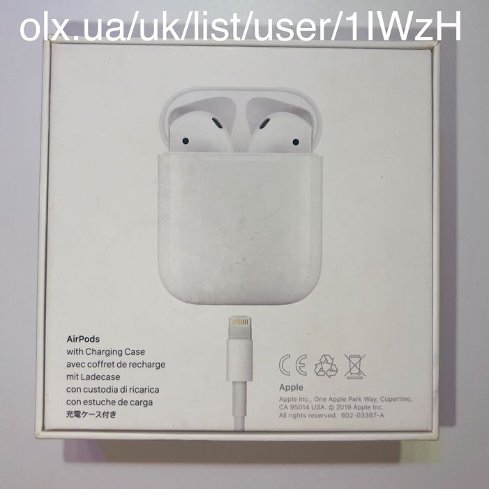 Apple AirPods 1 MV7N2RU/A (1-ше покоління)