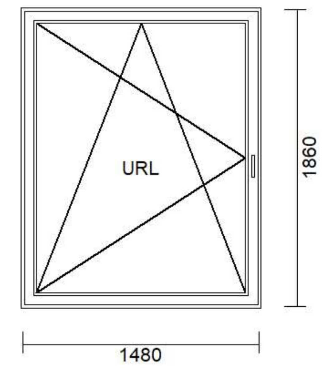 Okna jednoskrzydłowe 1480x1860 /1420x1860 /1370x1860