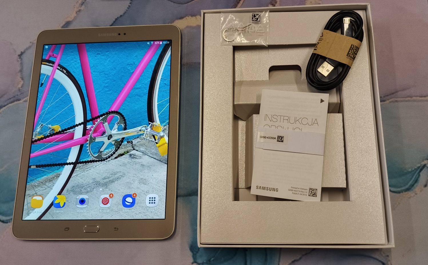 Tablet stan idealny, szampański Samsung Galaxy Tab S2
