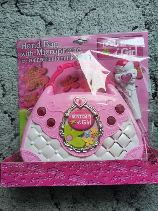 Bontempi Torebka Różowa Z Mikrofonem