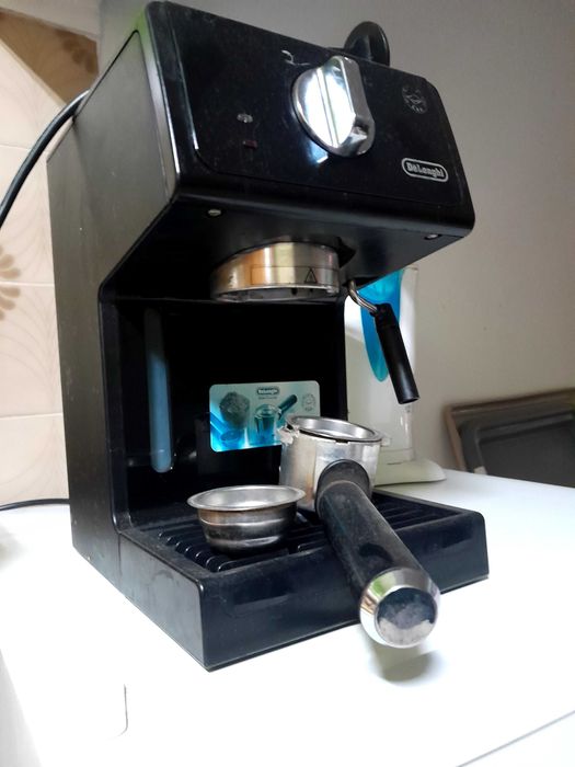 Maquina de café a funcionar