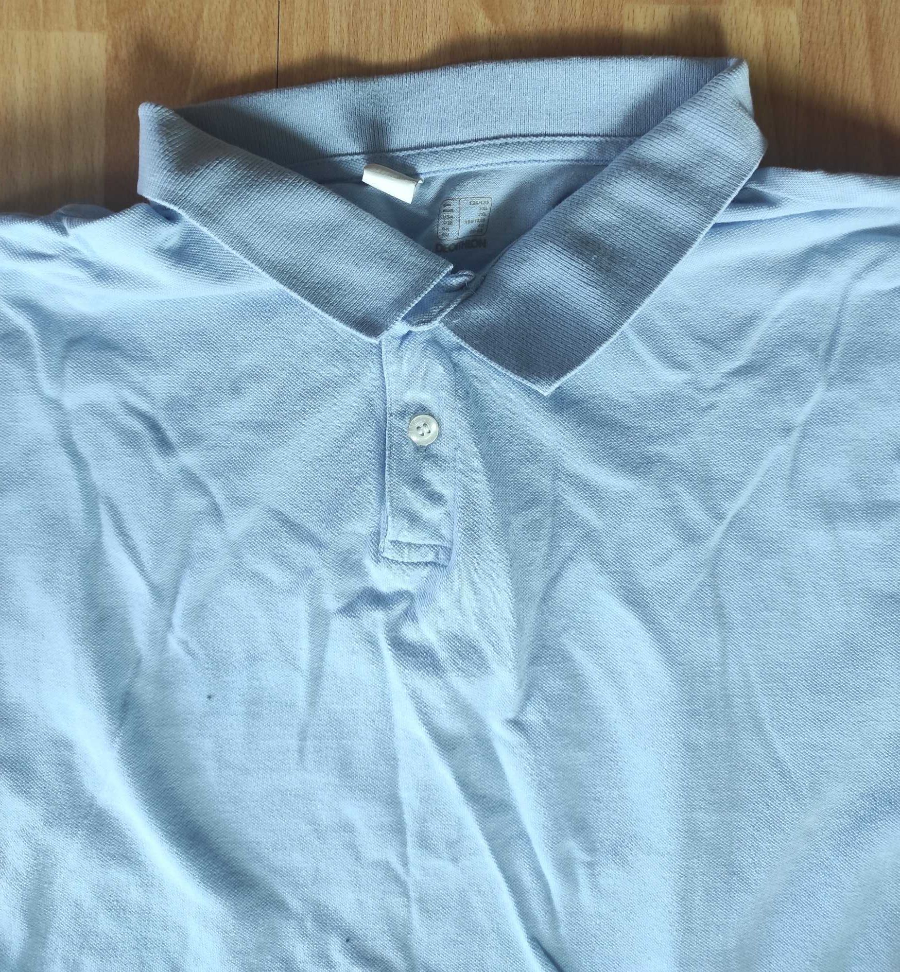 polo t-shirt koszulka męska decathlon duży rozmiar 3XL bawełna 100%
