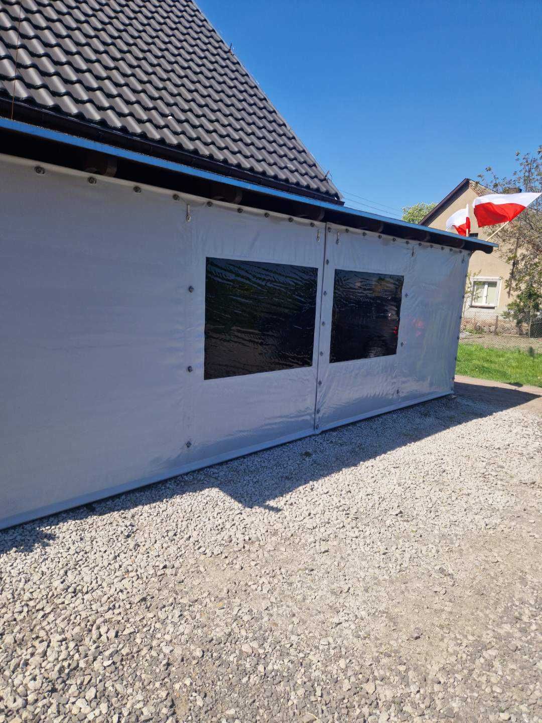 Ścianki z plandeki z folia przeźroczysta