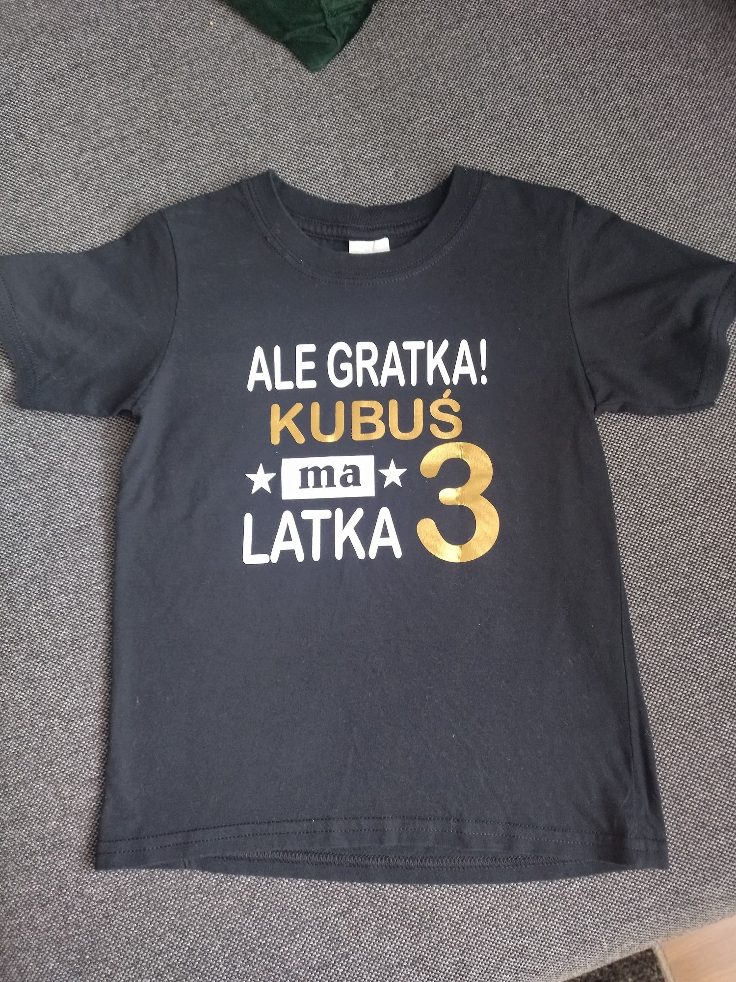Koszulka urodziny 3 latka XS Kubuś Ale gratka