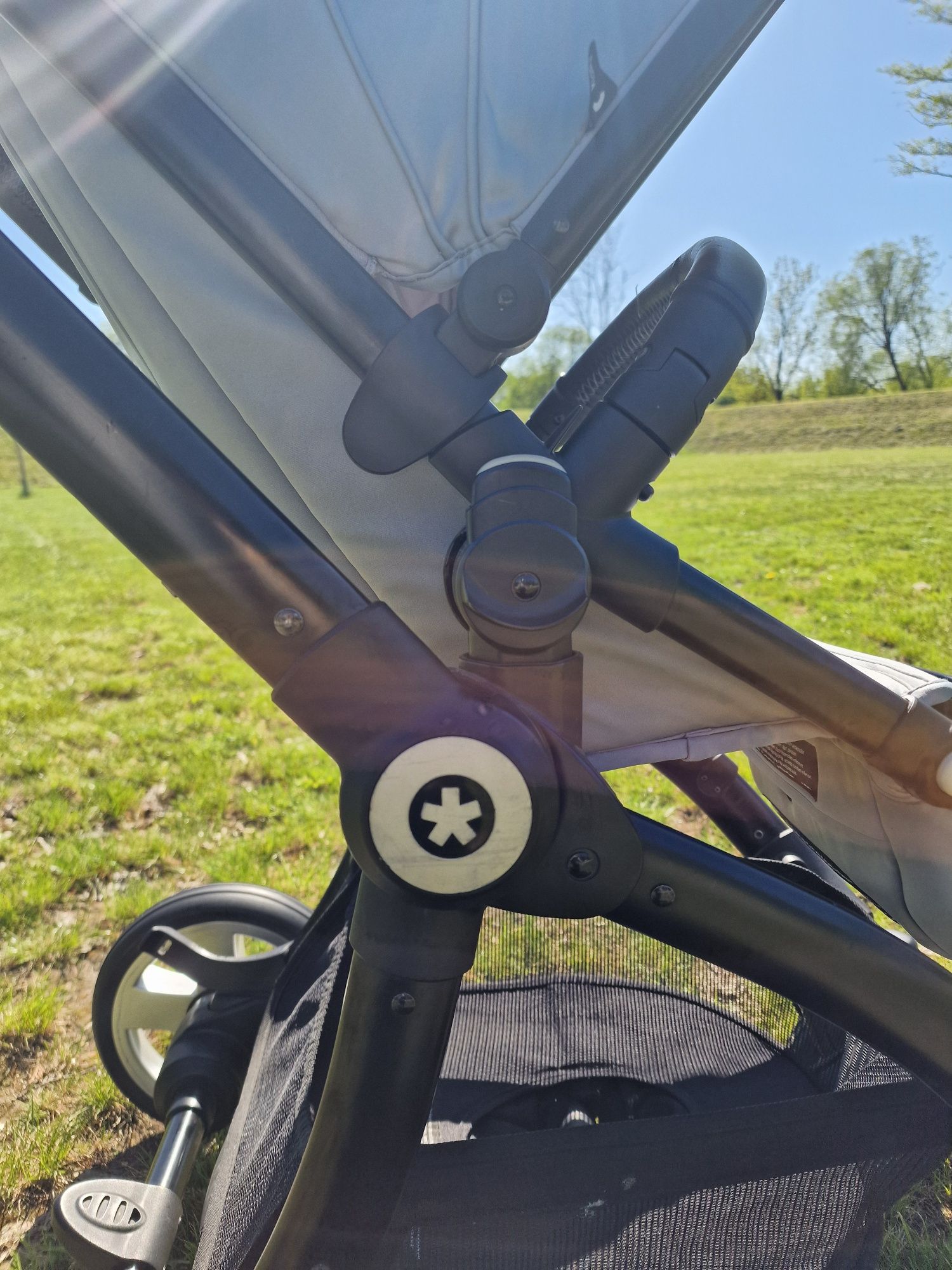 Wózek Kiddy Evostar 2w1 Grey Melange+Spacerówka Steel grey