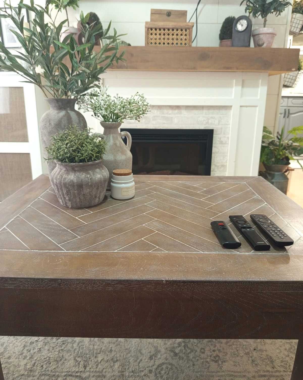 Mesa de centro rústica