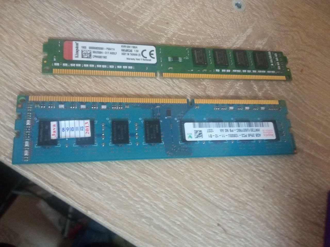 оперативна пам'ять 2x4gb ddr3 1600mhz kingston та hynix