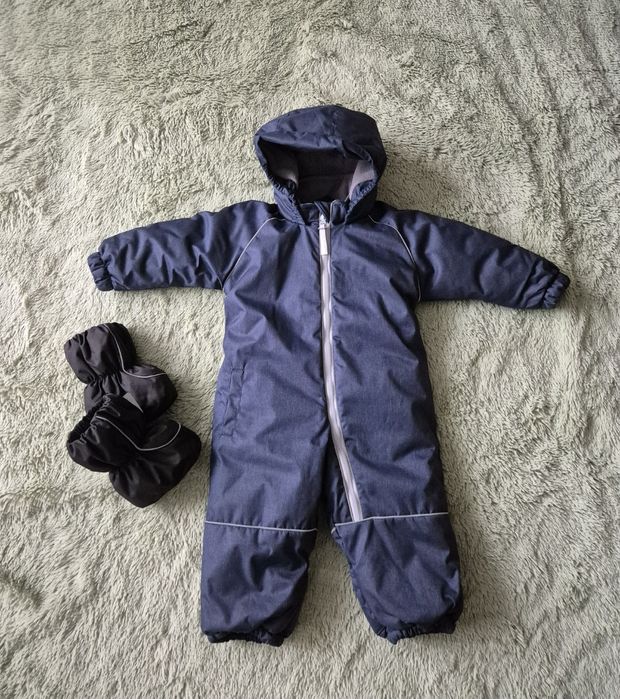 Комбінезон зимовий DoRechi дитячий розмір 80 - 86 на флісі пінетки