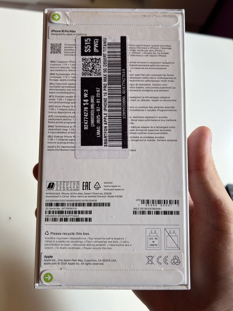 Iphone 16 pro max 256Gb Nowy