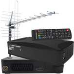 Zestaw telewizji naziemnej tuner cyfrowy DVB-T2 + antena kierunkowa