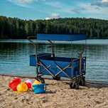 Wózek plażowy 120L z dachem