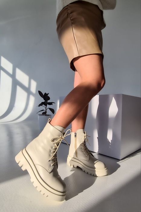 Жіночі шкіряні ботінки ( Розпродаж )