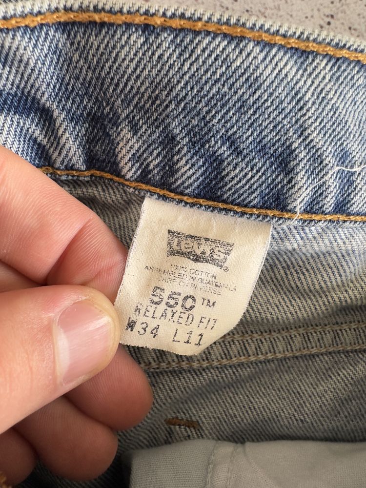 Винтажные джинсовые шорты Levis 550 оригинал Размер 34