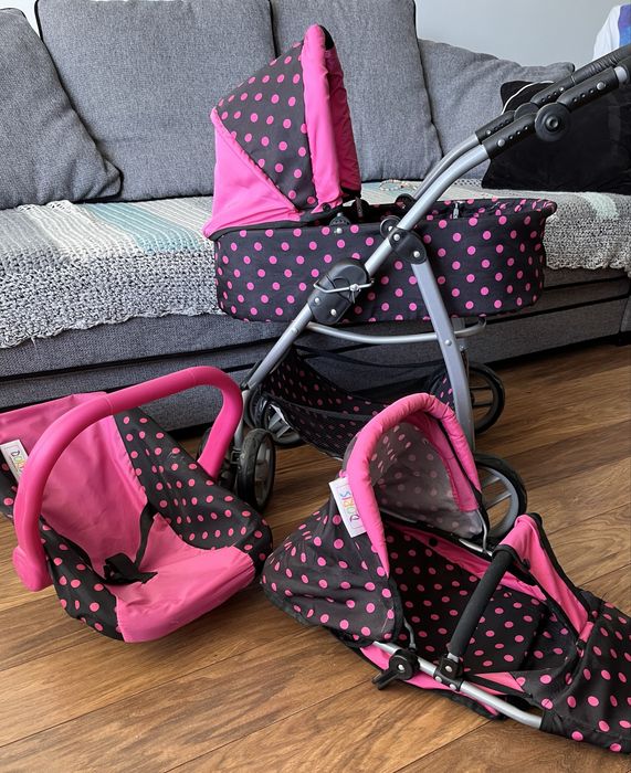 Wózek dla lalek Doris, 3w 1