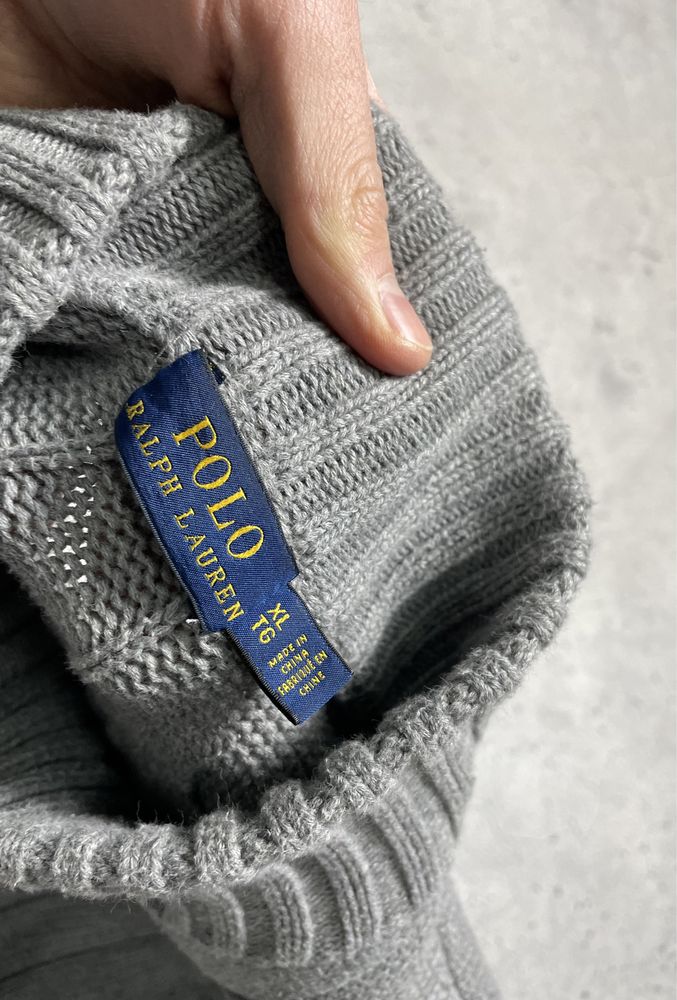 Как Новая Женская Кофта Свитер Polo Ralph Lauren На Замку Оригинал XL