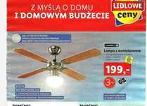 Lampa sufitowa z wiatrakiem Lidl