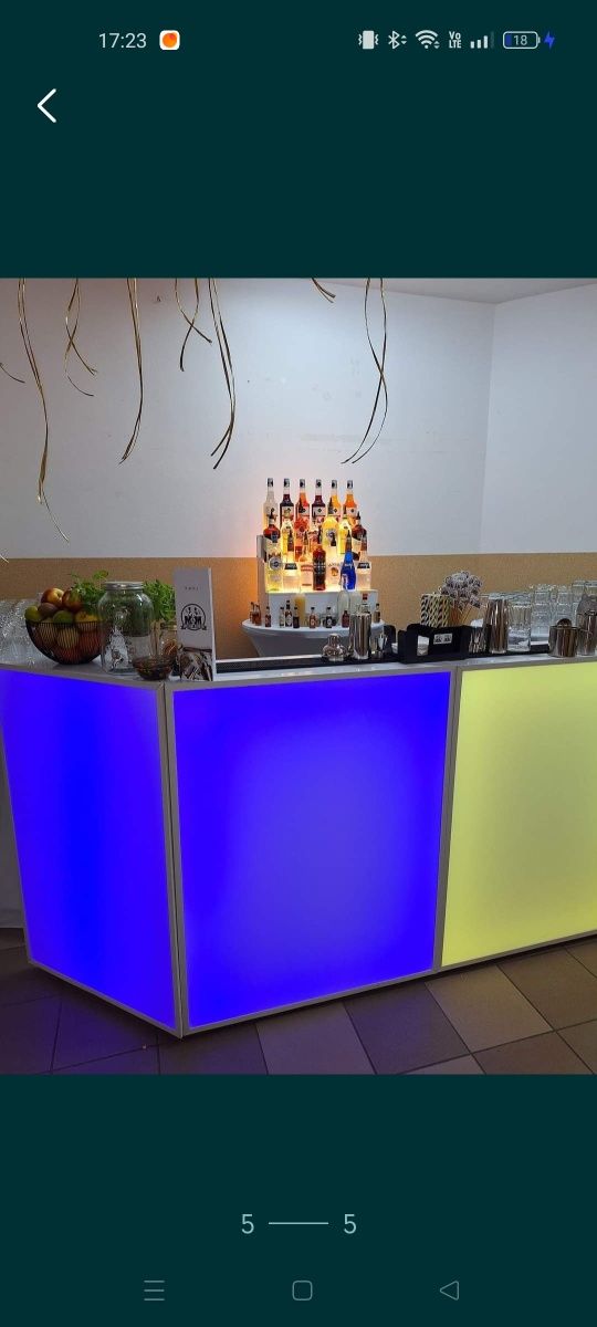 Bar ledowy dla barmana