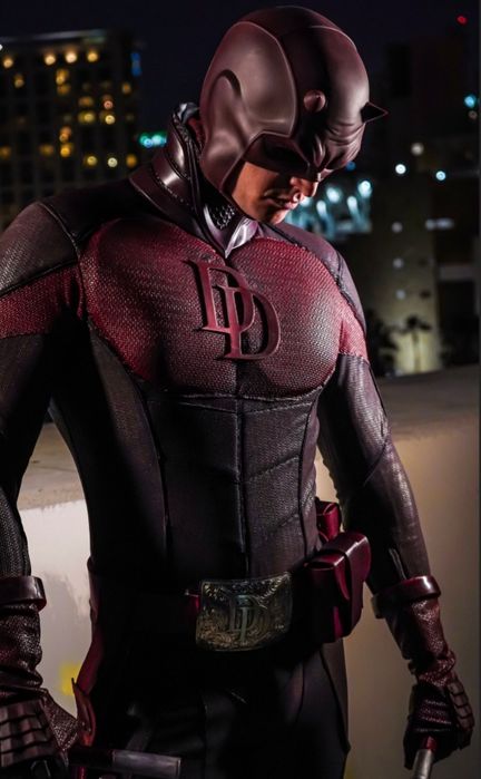 Máscara e Fato Demolidor 2003 Ben Affleck Premium