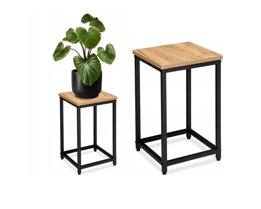 Stolik na DONICZKI Stojak na Kwiaty KWIETNIK stojący półka LOFT CRAFT