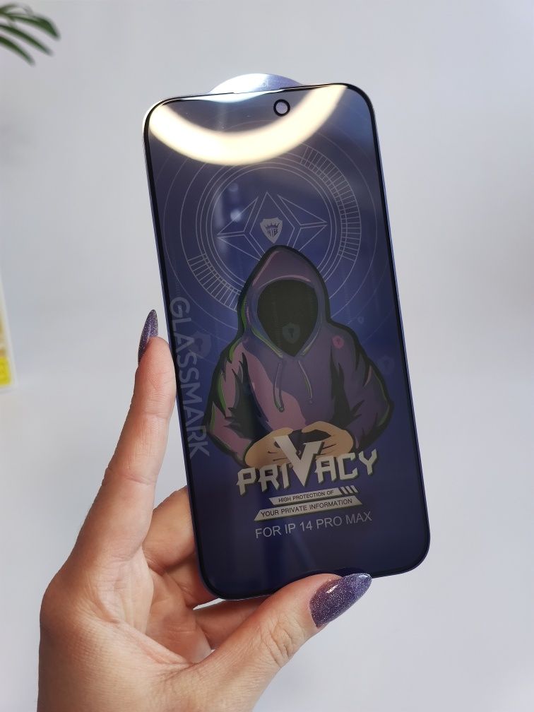 Защитное стекло приватное антишпион iPhone 14 Pro Max rivate 14pro