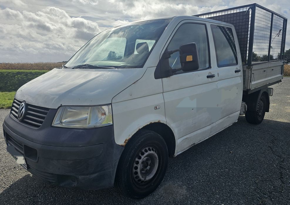 VW T5 Doka 1.9tdi 6osobowy Zadbany Tanio Niski przebieg Długie oplaty