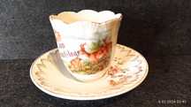 Porcelana Śląska CHARLOTTENBRUNN, Sophienau J. Schachtel DUO Kawa X