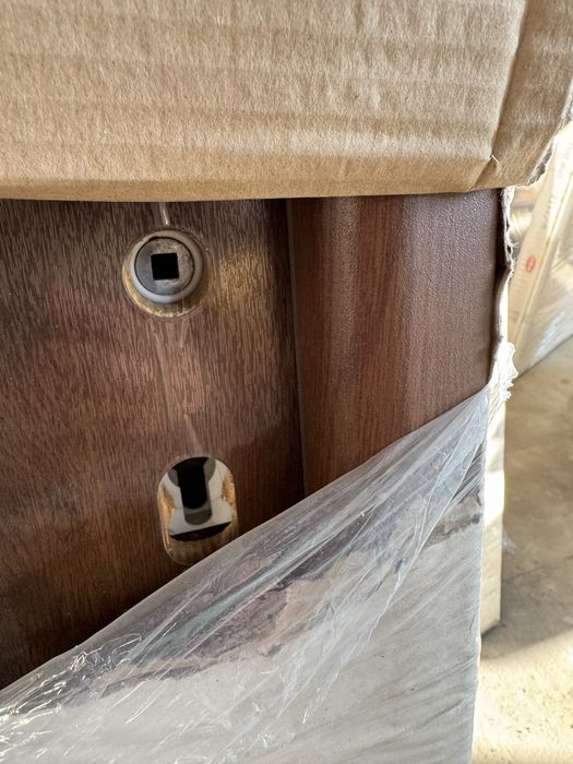 drzwi zewnętrzne ocieplane Mikea metalowe 90 orzech Violin