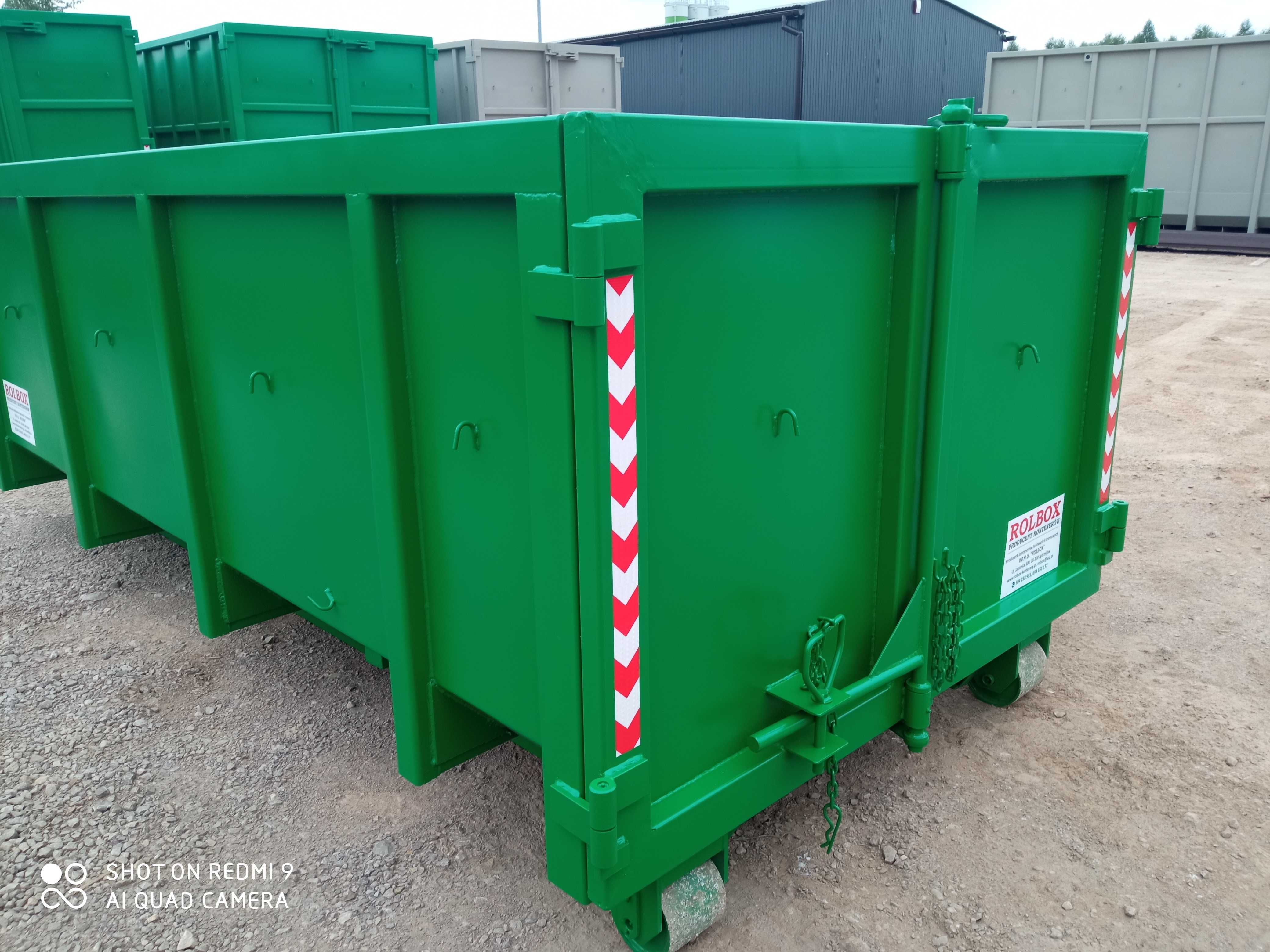 Kontener hakowy KP7m3, złom, producent Rolbox Jędrzejów - 2szt