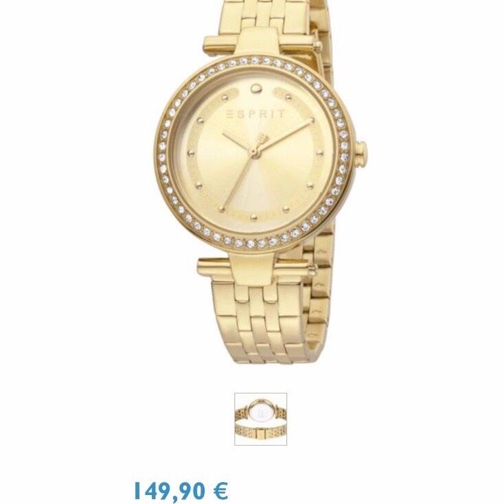 Женские часы, годинник Esprit, золотий