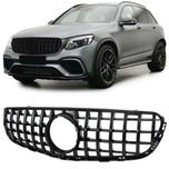 Grelha desportiva preta brilhante Mercedes GLC X253 de 2015