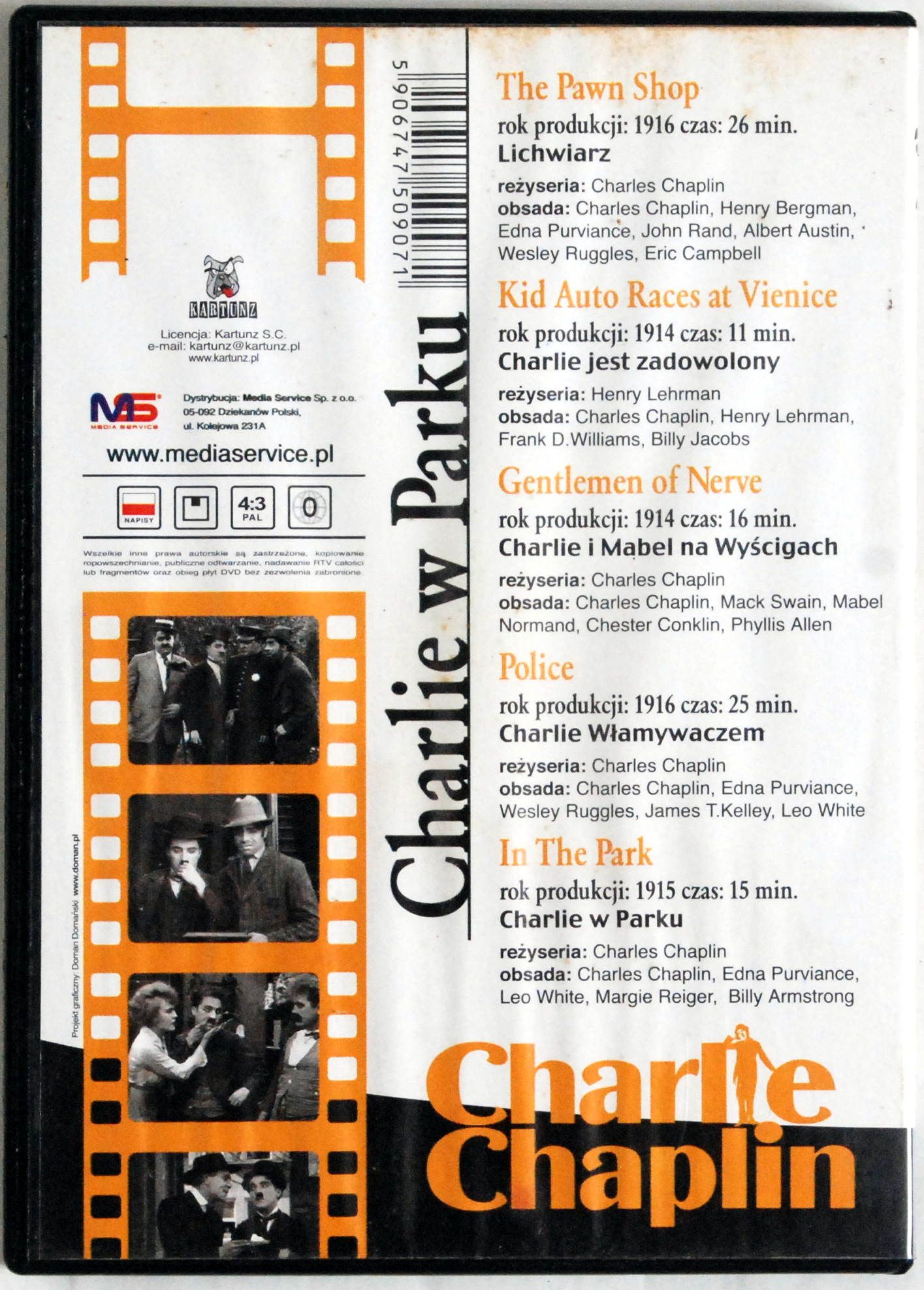 DVD Charlie Chaplin - Charlie W Parku