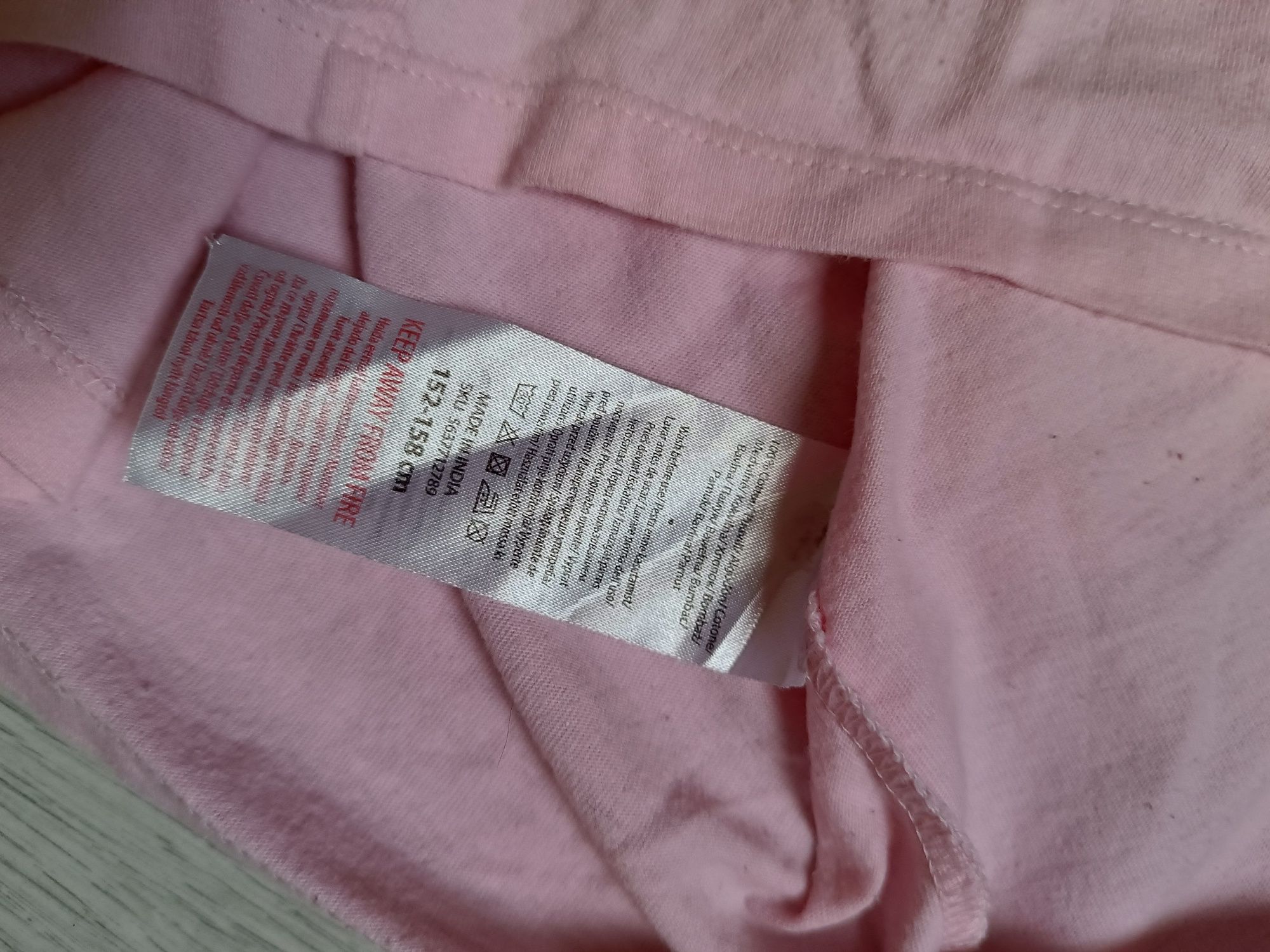 Sukienka+t-shirt dziewczęcy jeansowa ogrodniczka zestaw 158-164
