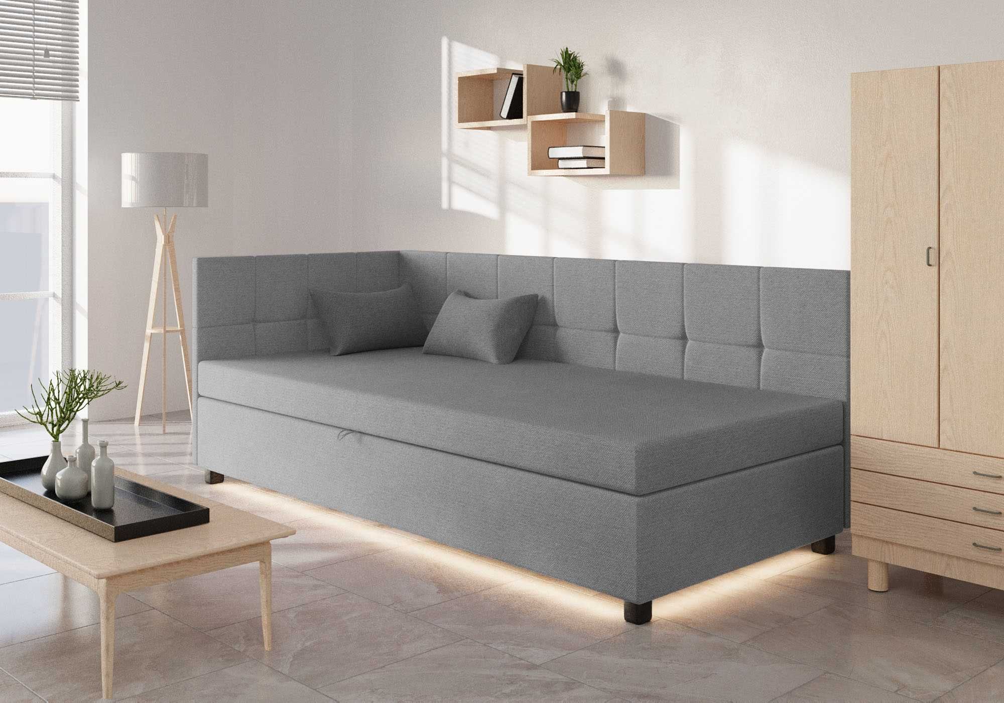 Tapczan jednoosobowy łóżko młodzieżowe sofa kanapa pojemnik materac