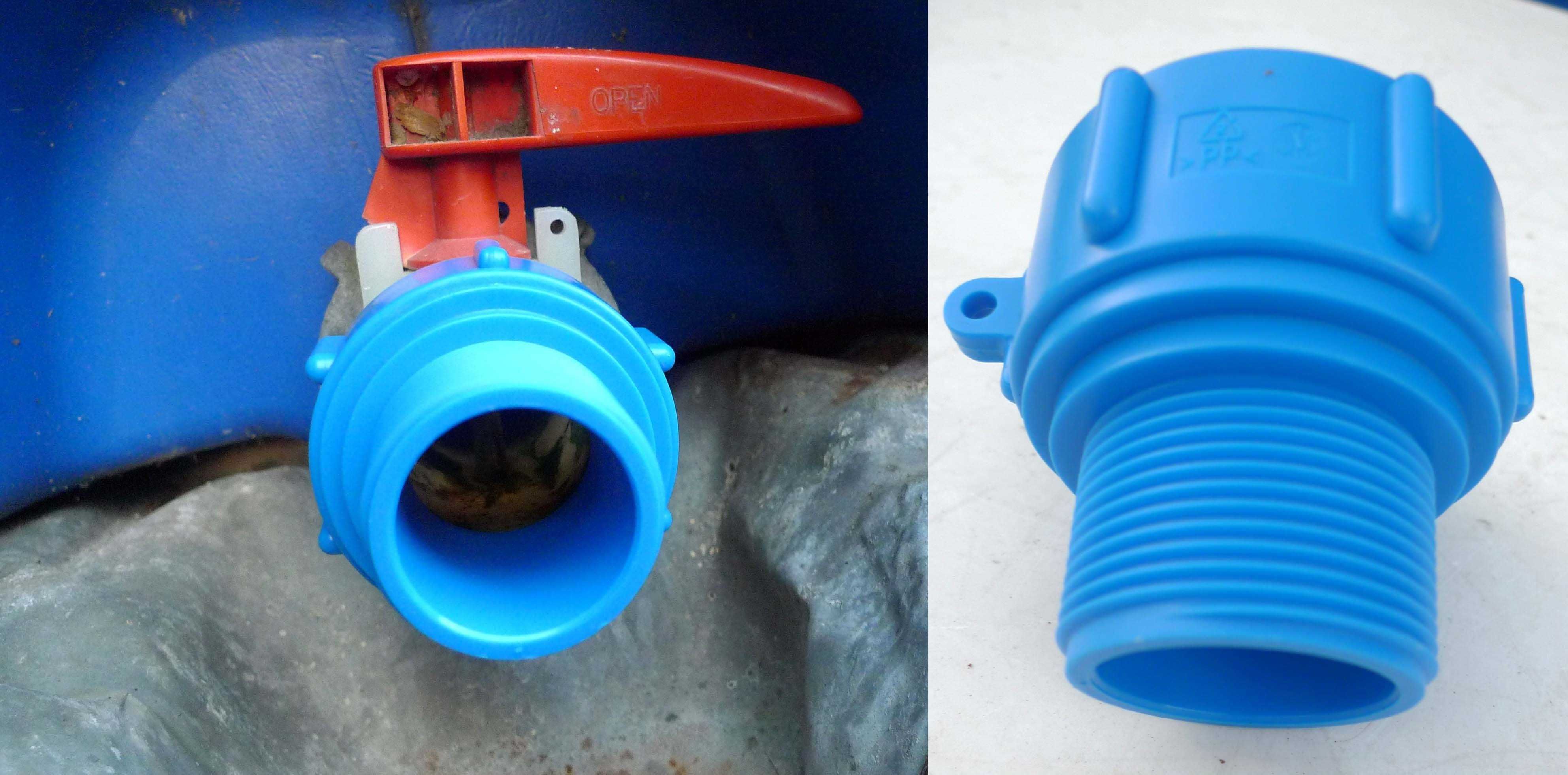 Redukcja z uszczelką do zbiornika Mauzer średnica 6cm na 2" złączka