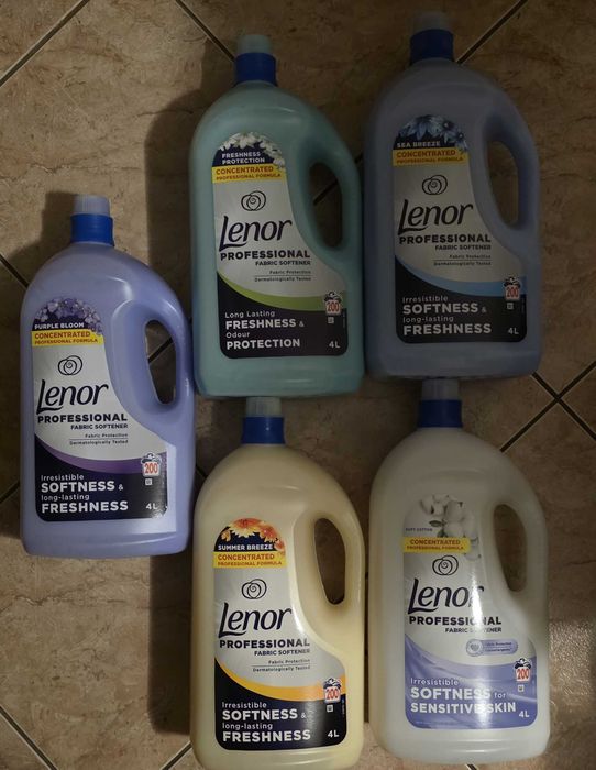 Płyn do płukania Lenor 3 x 4 litry! NOWE!