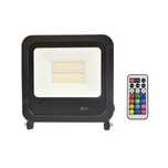 Projetor LED exterior RGBW com controlo remoto - IP65 - 120º- 50W