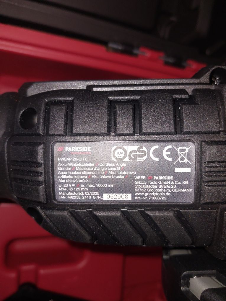 Болгарка parkside performance 20v