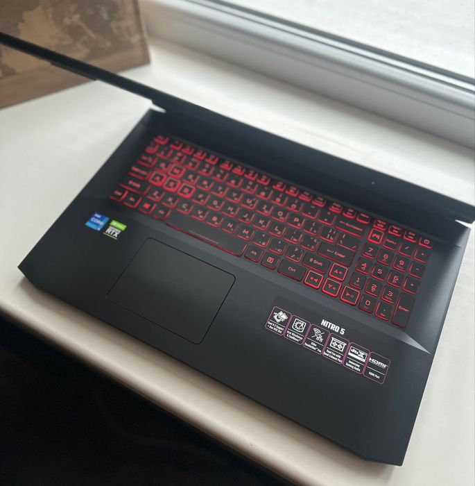 ‼️Acer Nitro 5‼️17.3 Дюйма!/i5-11th/144Hz/RTX3050/Гарантия 30д.