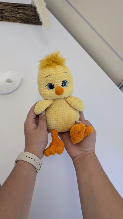 Курчатко , в'язані іграшки , в'язане курчатку