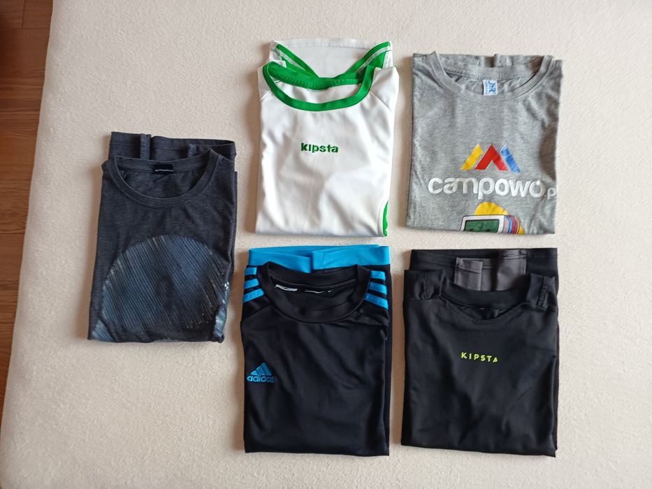 Koszulki piłkarskie, sportowe 140-146 komplet