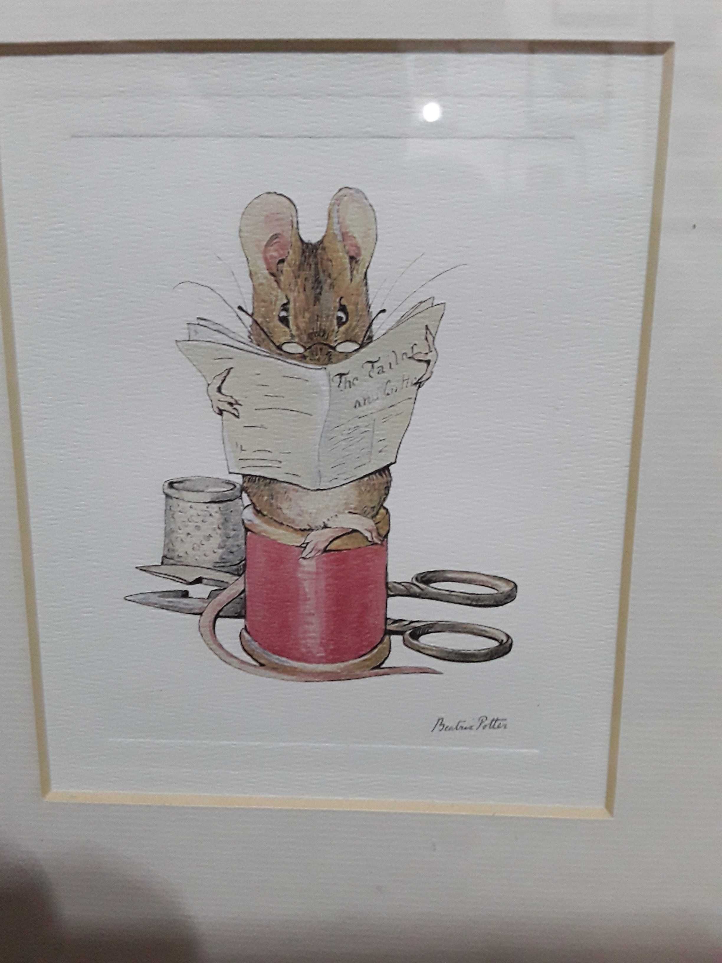 Beatrix Potter oryginalna miniatura"Mysz krawiec" seria Piotruś Królik