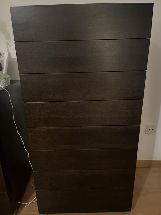 Aparador 8 gavetas wengue 119x58x47 KUKER