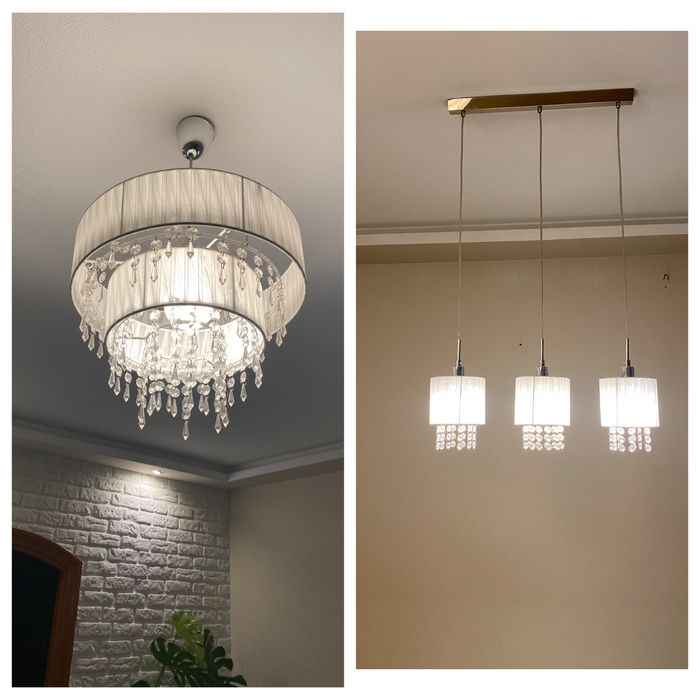 Lampy sufitowe komplet