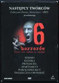 6 DVD Hiszpańskie horrory - Widmo Klinika Apartament Przyjaciel Pokój