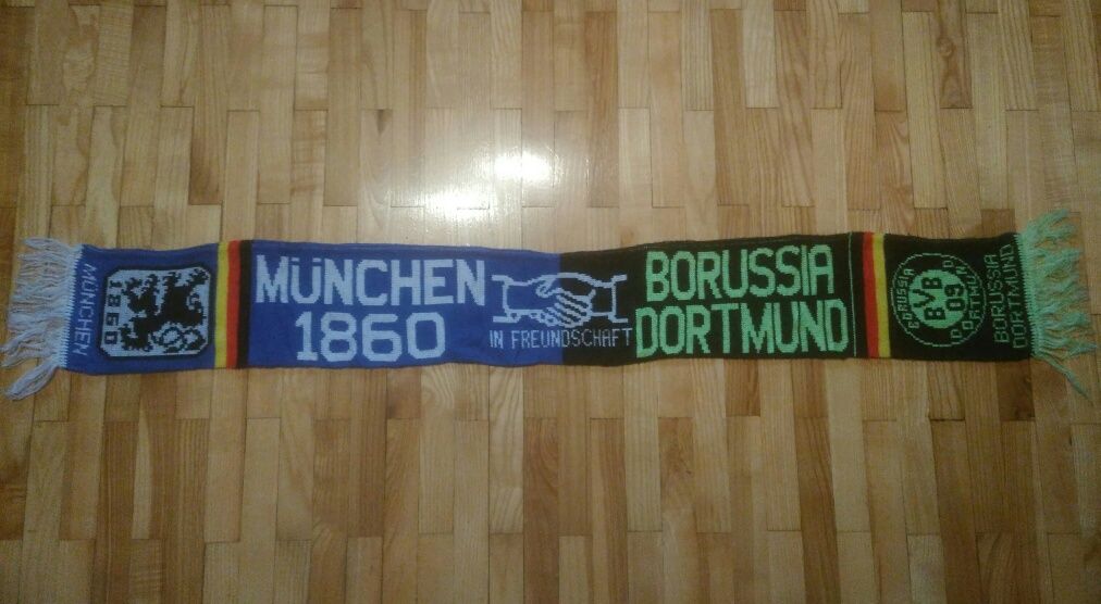 szalik zgodowy TSV Monachium : Borussia Dortmund