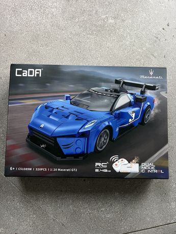 Cada klocki konstrukcyjne auto sterowane zdalnie Maseratti niebieskie